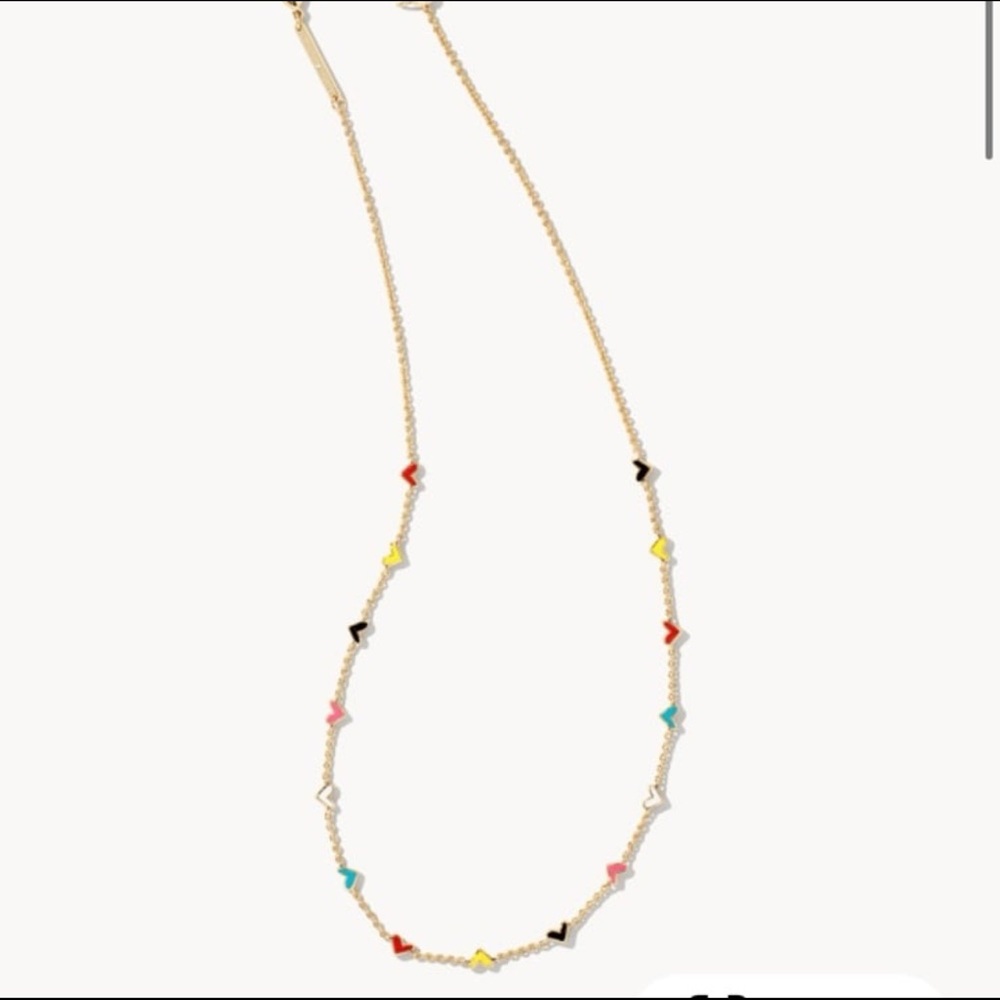 - Haven Heart Gold Strand Necklace in Multi Mix from Kendrascott - new